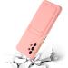 Tivenfezk Nadoli Silicone Case for Samsung Galaxy A23 4G/5G - Ultra Thin Shockproof Wallet TPU Cover with Credit Card Holder - Pink - Buy Online on GoSupps.com