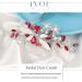 IYOU Bridal Wedding Hair Comb Red Crystal Hair Accessories Rhinestone Flower Headpiece Bride Bridesmaid Hair Pieces for Women - Buy Online on GoSupps.com