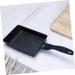 HOMSFOU 3pcs Omelet Pan Cooking Pan Skillet Egg Cooker Pan Tamagoyaki Sandwich Toaster Maker Nonstick Frying Pan Steak Frying Pan Aluminum Alloy + Square Pan Grill Plate 36.5x15cmx3pcs Blackx3pcs - Buy Online on GoSupps.com