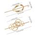 Celtic Hair Clips for Women - Vintage Hollow Metal Hairpins (Set of 4) for Weddings Parties & Office | Gold & Silver Styles - Buy Online on GoSupps.com