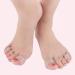 Soft Silicone Hallux Valgus Orthosis | Toe Overlap Correction Pads for Foot Pain Relief - Unisex White - Buy Online on GoSupps.com