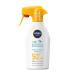 NIVEA SUN Kids Protect & Play sensitive SPF 50+ (1x300ml), sun protection for children, unscented, extra-water resistant sunscreen