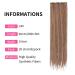 20 Synthetic Dreadlocks Extensions - 20 Strands Deep Blonde Crocheted Braided Hair for Hip-Hop & Reggae Style | 0.6cm Thin Dreads - Buy Online on GoSupps.com