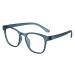 Blue Teal +1.50 Round Reading Glasses 1.5