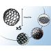 Capsing 5-Piece Black Dutt Network - Hair Bun Pillow Aid for Gymnastics & Ballet - Buy Online on GoSupps.com