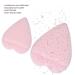 Hydrophilic Face Wash Pads | 5pcs Heart Shaped Light Pink Sponges for Women & Girls - Gentle Cleansing - Buy Online on GoSupps.com