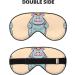 Cartoon Hippos Print Unisex Eye Mask - Soft Comfortable Light-Blocking for Sleep | International Shipping - Buy Online on GoSupps.com