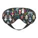 Women's Nutcracker Ballet Xmas Dance Print Unisex Sleep Eye Mask Soft Comfort Eye Shade Cover for Travel/Yoga/Shift Work Black