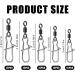 CRLLDPM 75-Piece Rolling Fishing Vertebrae Set | Stainless Steel Fishing Connectors & Carabiners for Trout | Premium Fishing Gear Accessories (6# 7# 8# 12#) - Buy Online on GoSupps.com