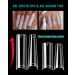 Spohom 480pcs Clear Nail Tips for Acrylic Nails - Professional Square Coffin No C Curve Extra Long Tapered Straight Fake Nails Tips - Salon Quality DIY Square and Coffin Styles - Buy Online on GoSupps.com