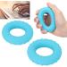 Verdant Touch Finger Exerciser Ring - Hand Grip Strengthener Silicone Training Rings (2 Pack Blue 18kg) for Muscle Training & Recovery - International Shipping Available - Buy Online on GoSupps.com