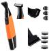 Men Pubic Hair Trimmer Male Intimate Part Clipper Wet Dry Groin Razor Electric Body Hair Removal Face Beard and Mustache Style Shaver Portable Bald Detail Head Shaver Man Grooming Kit