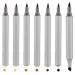 6 Pack Dual Tip Leather Dye Marker Pens Leather Touch up Pen Shoe Marker Leather Flow Leather Marking Pen for Furniture Scratches Shoe Repair Kit Paint Marking 6 Colors