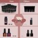 Buy PHOENIXY Poly Nail Gel Kit - 9 Colors for Nail Extension & Enhancement | Black Brown Nude Pink - Perfect Gift for Women - Buy Online on GoSupps.com