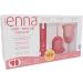 Enna Cycle Starter Set: 2 EASY Menstrual Cups Applicator Sterilizer & Transport Box + Anenna Moisturizing | International Shipping - Buy Online on GoSupps.com