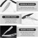 Beaupretty Vintage Razor Holder & Scissors Set - Professional Eyebrow Trimmer Rustproof Steel Old Fashioned Hairdresser Tools - Buy Online on GoSupps.com