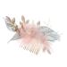 minkissy 1 Pc Comb Flower Hair Accessories Bridal Headpiece Hair Decorations Exquisite Headwear Hair Accessory Handmade Hair Decor Flower Hair Decor Hairpin Fabric Bride The Flowers