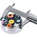 Beautiful Colorful Flowers Round Pill Box - 3 Compartment Organizer for Travel | Portable Travel Pill Box - Buy Online on GoSupps.com