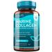 Marine Collagen 1000mg Enhanced with Hyaluronic Acid 100mg - 90 Super Strength Capsules - Hydrolysed Collagen Supplements - Vitamin C Vitamin E Vitamin B2 Zinc Copper - Made in The UK by Nutravita 90 count (Pack of 1)