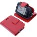 foto-kontor Case compatible with Abbott Freestyle Libre 1 Case Book Style red Protective Case Book Red