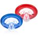 Nuby 2 Piece Natural Flex Silicone Oscillating Cherry Pacifier  0-6 Months (Colors may vary)