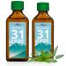 Lot de 2 huiles aux 31 herbes sans parab nes pour refroidisseur de maux de t te et 100 ml suppl mentaires