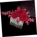 minkissy Rose Hair Comb Wedding Hair Accessories for Brides Wedding Hair Comb Rose Hair Decor Bridal Hair Side Comb Rose Flower Hair Comb Wedding Hair Side Comb Hair Decoration Red Cloth - Buy Online on GoSupps.com