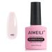 AIMEILI 5-In-1 Rubber Base Gel For Nails Sheer Color Gel Nail Polish UV LED Soak Off Elastic Rubber Base Coat Nail Strengthener Nail Rhinestones Glue Gel - (430) 10ml