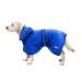 Bella & Balu Dog Bradge Out of Microfiber + Pfot towel - absorbent dog bathrobe for drying after swimming swimming or walking in the rain (m | blue) m blue
