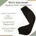 LAAVOO Micro Weft Extensions | Real Hair Black Micro Bead Extensions | 12-Inch Invisible Weft 50g #1B Color - Buy Online on GoSupps.com
