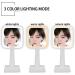 Handheld LED Vanity Makeup Mirror with 3 Lighting Modes - 44 LED Double-Sided 1X/5X Magnification - High-Definition Beauty Lighting - Perfect Gift for Girls (White) - Buy Online on GoSupps.com