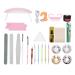 YAOGOHUA Nail Light Nail Art Dotting Pen Nail Extension Gel Nail Art Tools Kit for Home Nail Salon