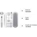 Premium Hornhaut Hobel Foot Care Set - Stainless Steel Footfish Flat File Lifter Nail Clipper & 10 Blades International Shipping - Buy Online on GoSupps.com