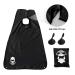 Captain Jax Beard Apron & Hair Catcher with Bag | Non-Stick Beard Cape for Trimming | Strong Suction Cup | Mirror Protector Net | Black - Buy Online on GoSupps.com