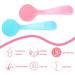 Buy Wllhyf 2-Pack Manual Face Cleaning Brush - Soft Silicone Peeling Pad with PP Handle for Clear Skin (Blue & Pink) - International Shipping - Buy Online on GoSupps.com