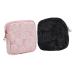 Anneomes 2 pieces of women bands storage bag large capacity period pocket multi -purpose small pocket girl matt pocket menstruation bonds bag upholstery bag