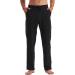 Willit Men's Cotton Yoga Sweatpants - Black Medium | Open Bottom, Athletic Lounge Pants with Pockets - Buy Online on GoSupps.com