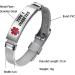 Buy Red Medical Alert ID Bracelet for Diabetes | Adjustable Stainless Steel & PVC Band | Emergency Health Alarm for Men & Women - Buy Online on GoSupps.com