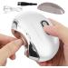 FmtwPhn Fingernail Trimmer Electric | Fingernail Cutter and File - Rechargeable Cutter and File Nail Clipper LCD Digital Display Clipper with Light & 3 Speeds for Children Kids Adult White - Buy Online on GoSupps.com