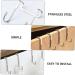 FUNOMOCYA 6pcs Over Cupboard Purse Hanger Door Hanger Hat Hooks Multifunction S Hook Stainless Steel 7.5X6.5CM Silver - Buy Online on GoSupps.com