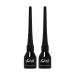 KISS New York Smudge-Proof Easy-to-Control Liquid Eyeliner (2 PACK)