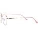 Joxigo Retro Round Metal Frame Computer Glasses Anti-Blue Light UV Protection No Strength Pink Gold with Case - Buy Online on GoSupps.com