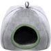 Bhina Small Animal Pet Winter House Chinchilla Small Pet Bed Small Animals House Bed Chinchilla House Cage Grey Green Cute Nest Cage Toys Suitable For Hamsters Chinchillas Guinea Pigs 21 * 20 * 19 cm - Buy Online on GoSupps.com