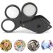 3 Lenses Eye Loupe Magnifier Handheld 4X 8X 12x Magnifying Glass Foldable for Reading Jewelry Coin Magnifying Lens Magnifying Glass for Reading Small Print Coin Stamp Jewelry Watch 4X 8X 12x Small - Buy Online on GoSupps.com