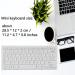 White Wired Mini Keyboard for Mac & PC | Compact USB Keyboard for iMac MacBook Pro/Air Windows Laptops - Riuty - Buy Online on GoSupps.com