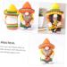 HOMSFOU 4 Pcs 1 Set Hawaiian Doll Summer Beach Party Decoration Nativity Ornaments for Kids Santa Ornament Plush Santa Gnome Cinco De Mayo Party Decorations Cloth Mexico Child Desktop Yellowx2pcs 20x13x9cmx2pcs - Buy Online on GoSupps.com