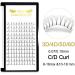5D-C-0.10-10 Pre Made Fan Eyelash Extensions - Russian Volume Lashes 0.07 0.10 C D Curl - 10mm Long Stem Premade Fans - Buy Online on GoSupps.com
