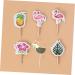 DIKACA Kids' Party Supplies 24 Pcs Decor Cake Toppers Flamingo Picks Cake Picks Ingredients Plug in Pineapple Kids Party Supplies As Shown 24 pcs - Buy Online on GoSupps.com