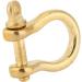 Hztyyier 10mm 2Pcs Pure Brass D-Ring Shackle Screw Pin Anchor Bow Shackle for KeyHook - Buy Online on GoSupps.com