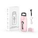 Smiling Shark Heated Eyelash Curlers 2024 New 5D Push Heated Lash Curler with 3 Temp & 8s Quick Heating Up Tiny/Professional/Frosted Texture and Clear View Easy Curls Every Lash (Pink)